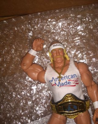 WWE Elite Hulk Hogan - Ringside Exclusive Hulkster w/WWF Championship & custom 2