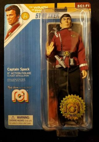 Captain Spock Wrath Of Khan / 8 " Mego Action Figure 6685 - Classic Star Trek