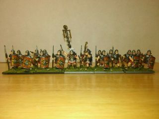 28mm Painted Miniatures Ancient Roman Soldiers Hail Caesar With Centurion Unit