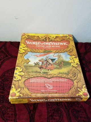Ad&d World Of Greyhawk Fantasy Game Setting Box Set - Tsr