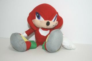 Toy Network Sega Sonic The Hedgehog Knuckles Echidna Red Plush 9”