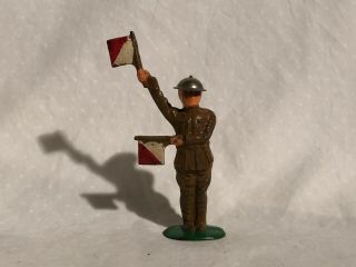 Barclay Manoil Signal Man Flag Waver Lead Soldier