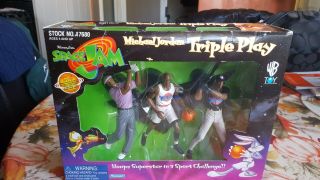 1996 Michael Jordan Space Jam Triple Play Action Figure Set