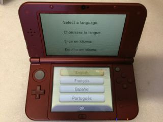Nintendo 3dsxl Launch Edition Red Handheld System