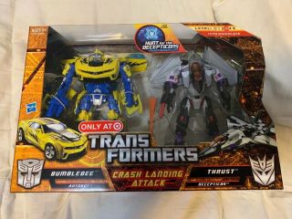 Transformers Target Excl.  Hftd - Crash Landing Attack Set - Bumblebee Vs.  Thrust