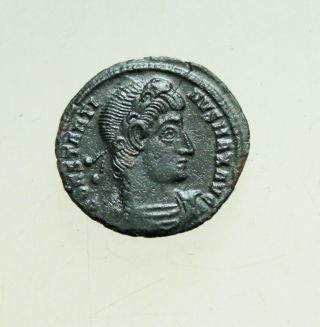 Constantine I Ad 307 - 337 Æ16mm Follis Two Soldiers Legionary Standarts Siscia