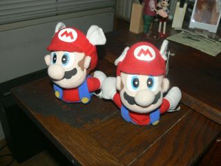 2x 1997 Wing Capped Mario Plush 6 " Beanbag Toy Bd&a Nintendo 64 Collectible Tags