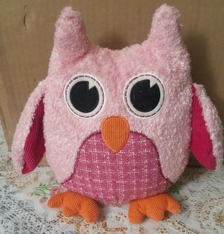 Toys R Us Tru Pink On Pink Plush Owl Stuffed Animal Toy 2010 By Geoffrey Llc Htf