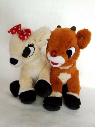 Rudolph The Red Nosed Reindeer And Clarice,  10 " Plush - Cute Stuffed Animals