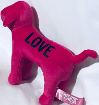 Victoria Secret Pink Dog Plush Love 8”