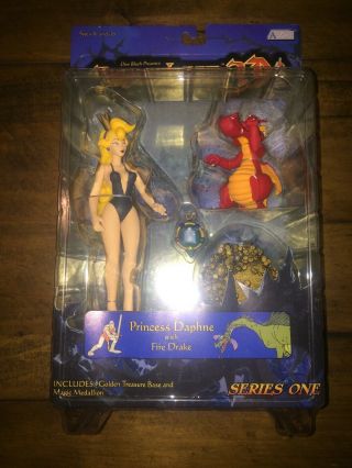 Don Bluths Dragon’s Lair Princess Daphne & Drake Mib Video Game Classic Sexy Fig