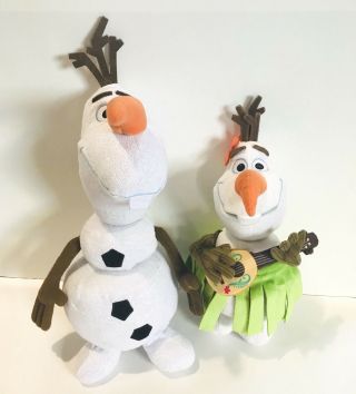 Disney Frozen Pull Apart Light Up Olaf Talking & Olaf Aloha Plush Frozen