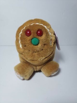 Puffkins Gingerbread Man Stuffed Animal Round Plush