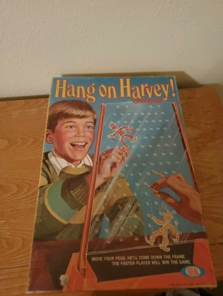 Vintage 1969 Hang On Harvey Game By Ideal Toys 100 Complete