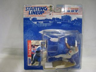1997 Raul Mondesi Kenner Starting Lineup Baseball Toy & Card Los Angeles Dodgers