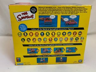 THE SIMPSONS TALKING FAMILY CAR SPRINGFIELD PLAY SET 2