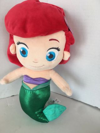 Disney Store Princess Ariel Toddler 12 " Soft Plush Baby Doll Toy