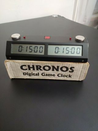 Touch Ii Chronos Clock Chess Black With Box