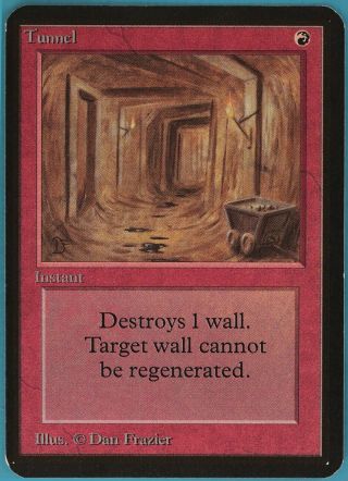 Tunnel Alpha Nm Red Uncommon Magic The Gathering Mtg Card (id 63769) Abugames