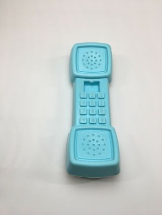 Vintage Fisher Price Blue Phone From The Fun With Food Kitchen