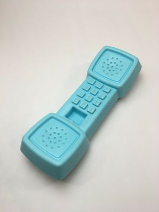 Vintage Fisher Price Blue Phone From The Fun With Food Kitchen 3