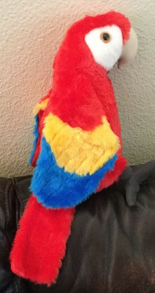 Wild Republic Scarlet Macaw 12 " Stuffed Animal Plush Toy Bird Red 12249