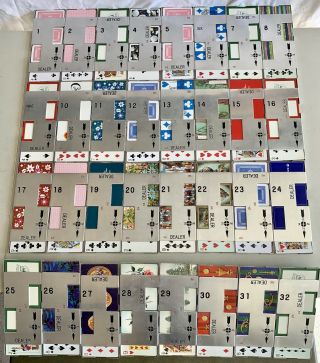 J - R Official Aluminum Duplicate Bridge Boards 1 - 32 Set M Complete 32 Full Decks