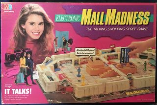Milton Bradley 1989 Electronic Mall Madness Shopping Game Complete And
