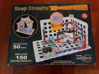 Snap Circuits 3d Illumination Electronics Discovery Kit 100 Complete