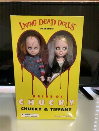 Living Dead Dolls Chucky & Bride Tiffany 2 - Pack Ldd 2014 Rare Doll