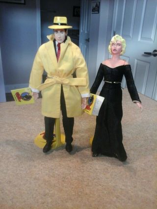 Dick Tracy Applause Breathless Mahoney & Dick Tracy 9 " Plush Action Figures Both