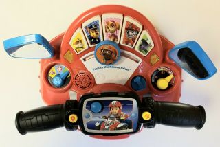Pups To The Rescue Driver Paw Patrol Talking Toy Steering wheel Vtech 3