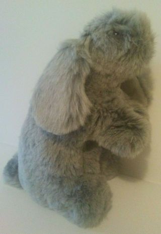 Country Critters Rabbit Hand Puppet 12 " Gray Plush Toy