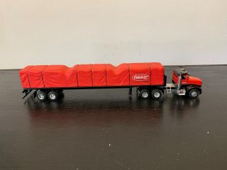 1/64 Peterbilt Truck & Flatbed Trailer With Tarp Covered Load (x)