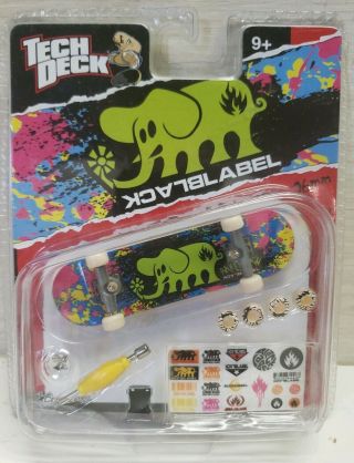 Tech Deck Black Label 96 Mm Mini Skateboard - Elephant Rake Straw 2006