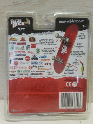 TECH DECK Black Label 96 mm mini Skateboard - Elephant Rake Straw 2006 2