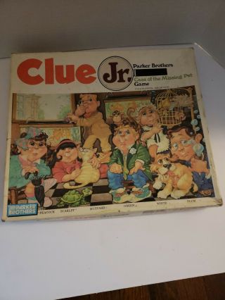Vintage Clue Jr The Case Of The Missing Pet By Parker Bros,  See Photos