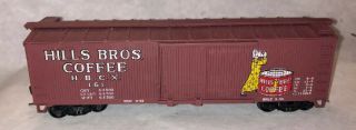 Train Miniature Ho Hills Bros Coffee Woodside 40’ Box Car 161