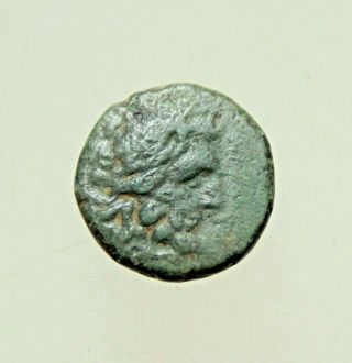 Mysia,  Pergamon Æ15mm S133 - 27 Bc.  Laureate Head Of Asklepios Serpent - Entwined