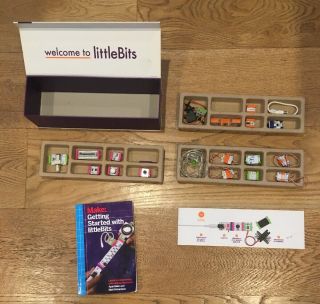 Littlebits Electronics Deluxe Kit,  Complete W/instructions,  Book