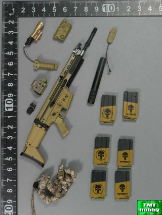 1:6 Scale Mini Times Us Navy Seal Team Special Force - Mk17 Scar Rifle Set