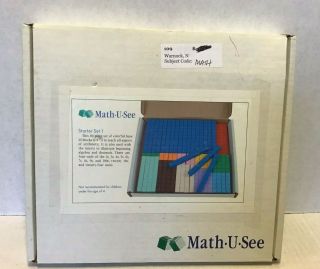 Math U See Manipulatives Block Kit Starter Set 1 80 Blocks