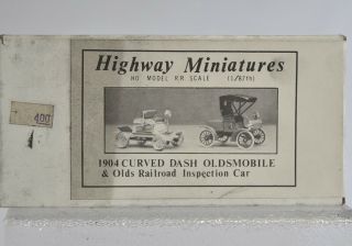 Jordan Highway Miniatures 1904 Curved Dash Oldsmobile & Railroad Inspection Car