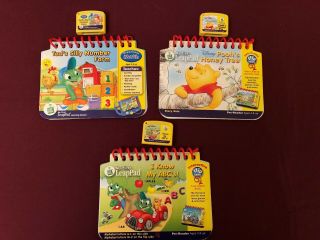 Leap Frog Pad My First Leap Pad School Bus with10 Books & Cartridges 3