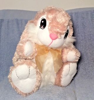 2010 Dan Dee Collectors Choice Fluffy Beige White 15 " Bunny Rabbit Plush Cute