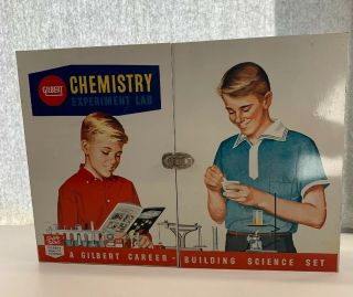 Vintage Gilbert Chemistry Experiment Lab Set 12067 Metal Box