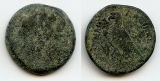 Rr050.  Roman Or Greek Bronze Coin With Details Unsearched Uncleaned