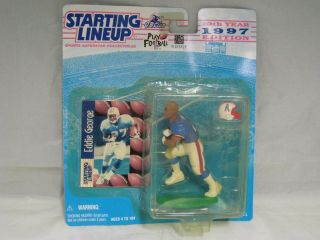 1997 Eddie George Kenner Starting Lineup Football Toy And Card Oilers Titans