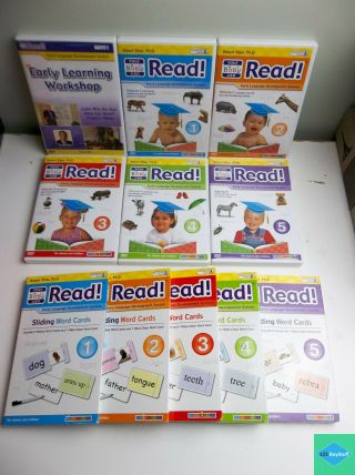 " Your Baby Can Read " Sliding Word Cards & Dvd Lessons Robert Titzer Volume 1 - 5