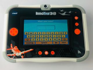 Vtech Innotab 3S Kid ' s Learning Tablet Wi - Fi Planes Version Batteries Game Case 2